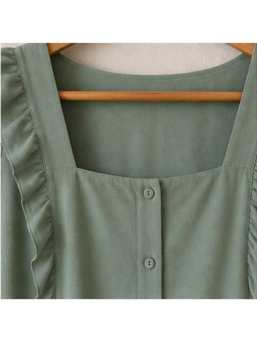Sage Ruffle Blouse - Picture 4 of 6
